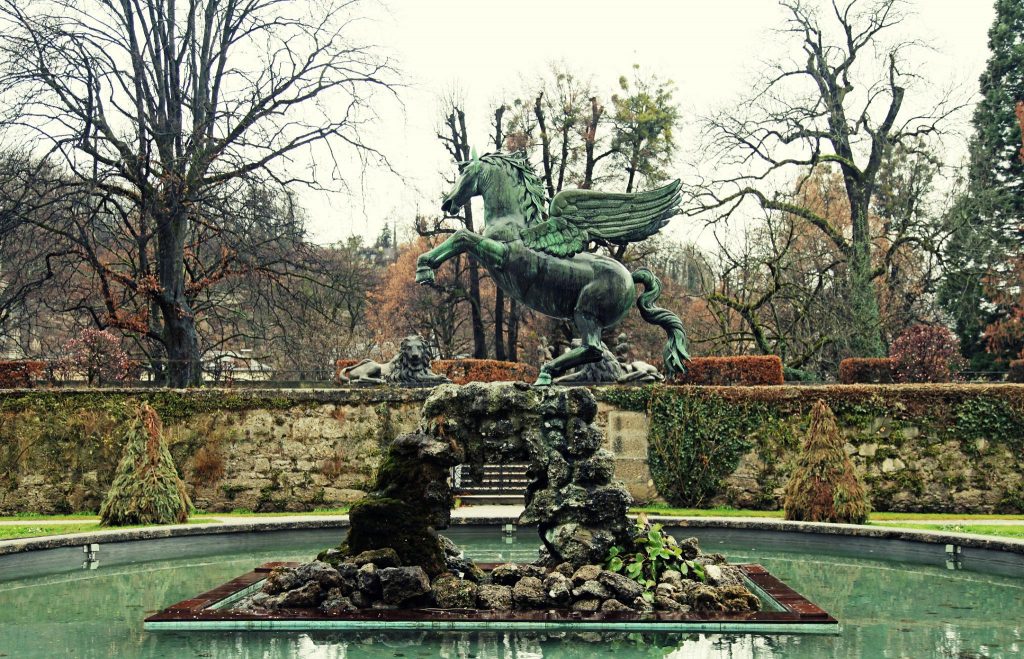 Mirabell Gardens Salzburg Sound of Music filming location Pegasus Fountain