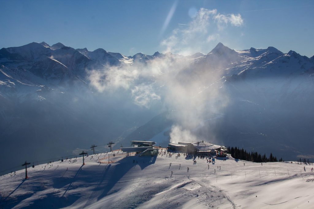Kitzsteinhorn glacier ski resort near Kaprun Austria
