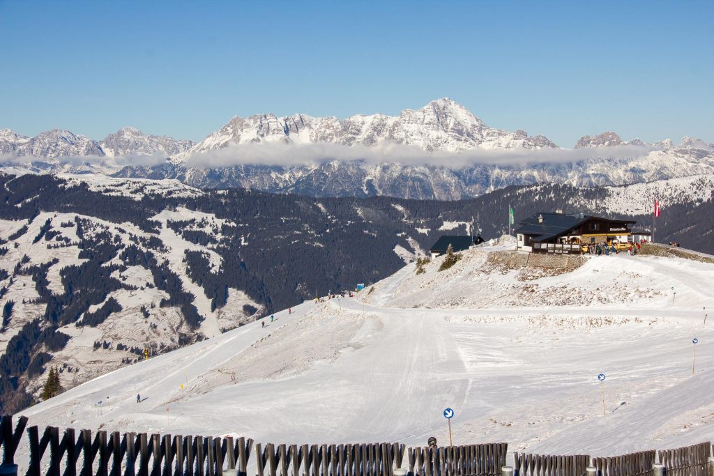 Kitzsteinhorn glacier ski resort near Kaprun Austria