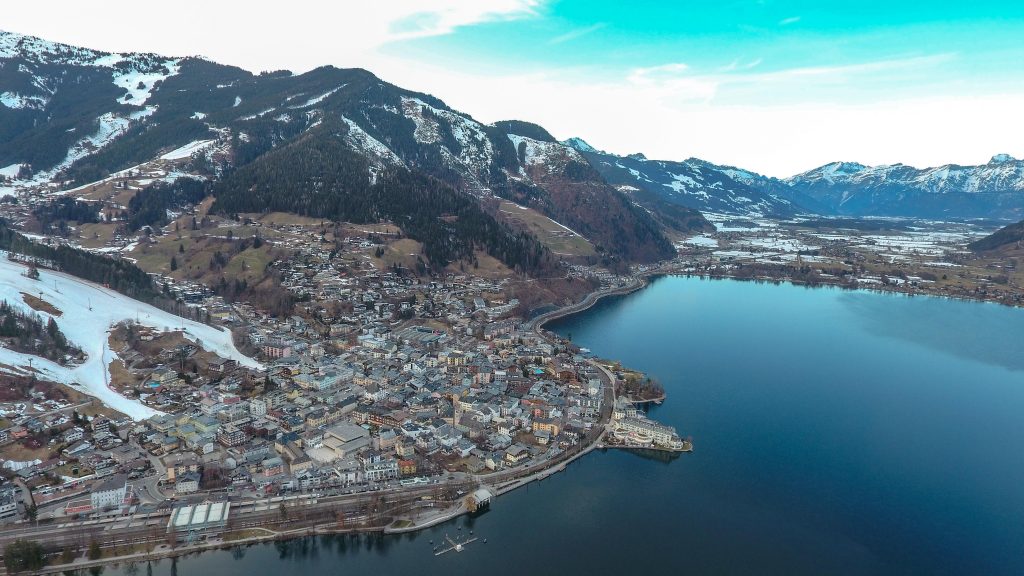 Zell am See lake town in the Austrian Alps