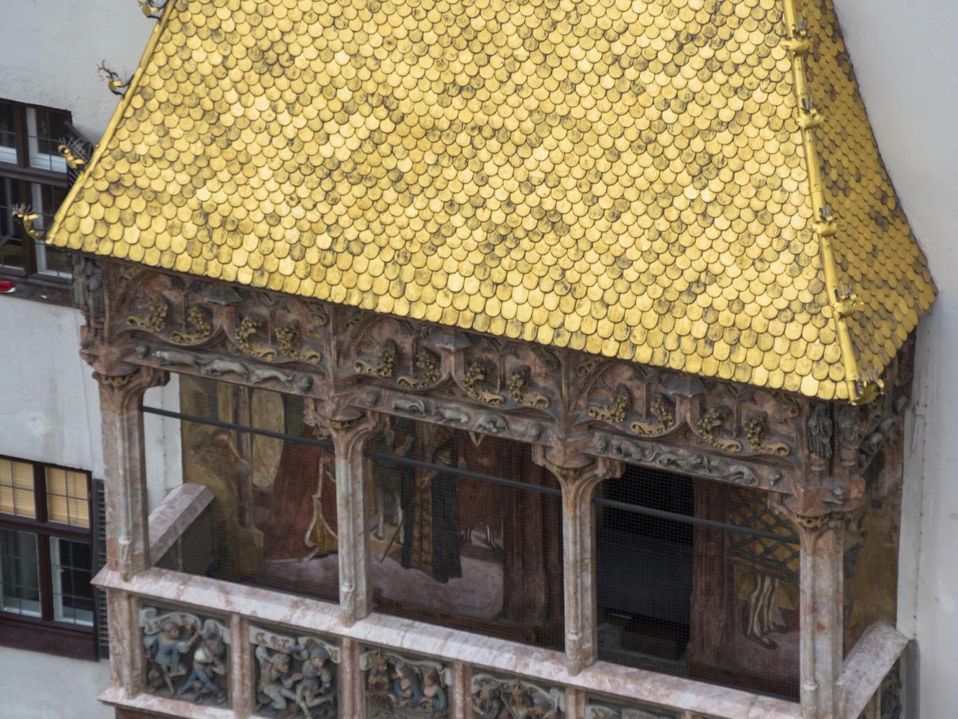 Golden Roof landmark in Innsbruck during private tour from Salzburg